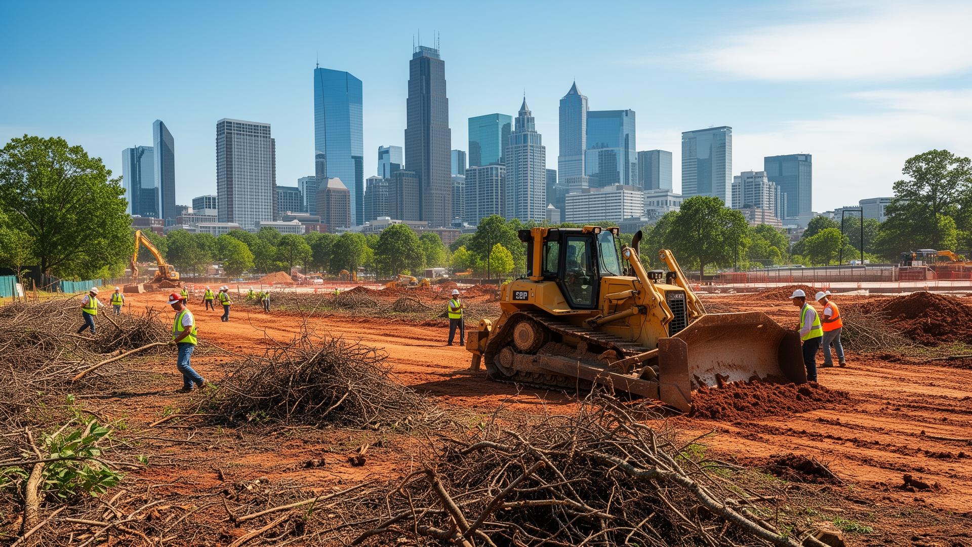 ATL DEMO crew working on a Atlanta excavation site